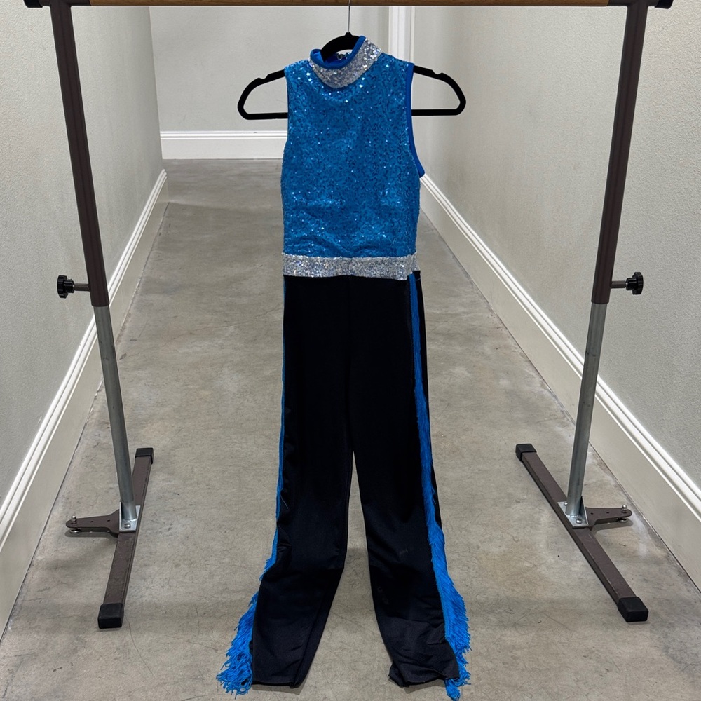 Weissman Blue and Black Kids Dance Costume